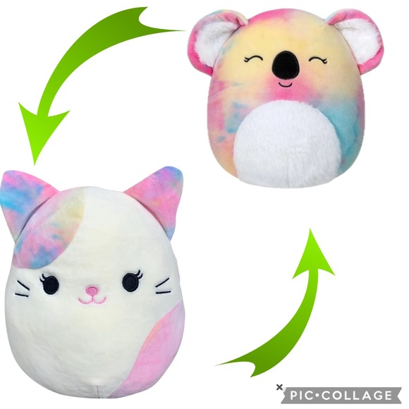 Squishmallows Other - 🌼Squishmallow Flip-A-Mallows Koala/Cat Plush